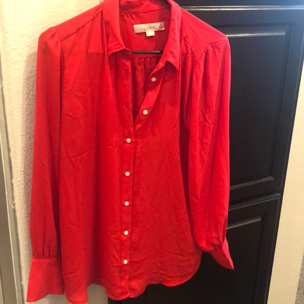 Red button up